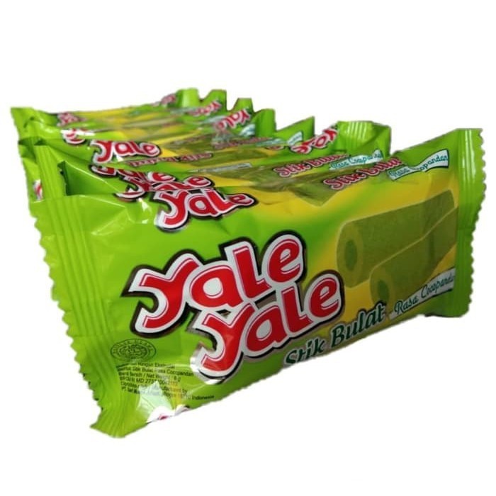 

Snack Stik Bulat YALE YALE Rasa Cocopandan 10pcs