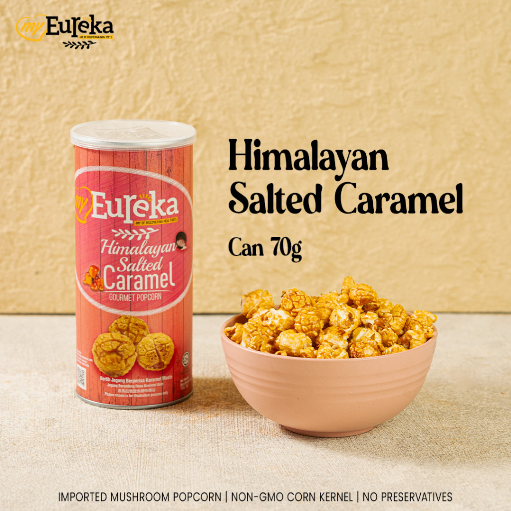 

Eureka Popcorn Himalayan Salted Caramel 70g Snack Makanan Ringan Impor (NEW FLAVOR)