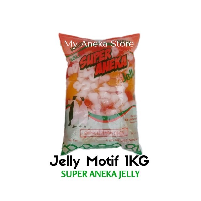 

Jelly motif 1kg super aneka jelly/ jelly rainbow/ bobba