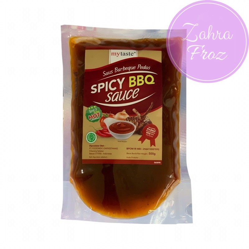 

MYTASTE SPICY BBQ SAUCE LEVEL 3 500 GR