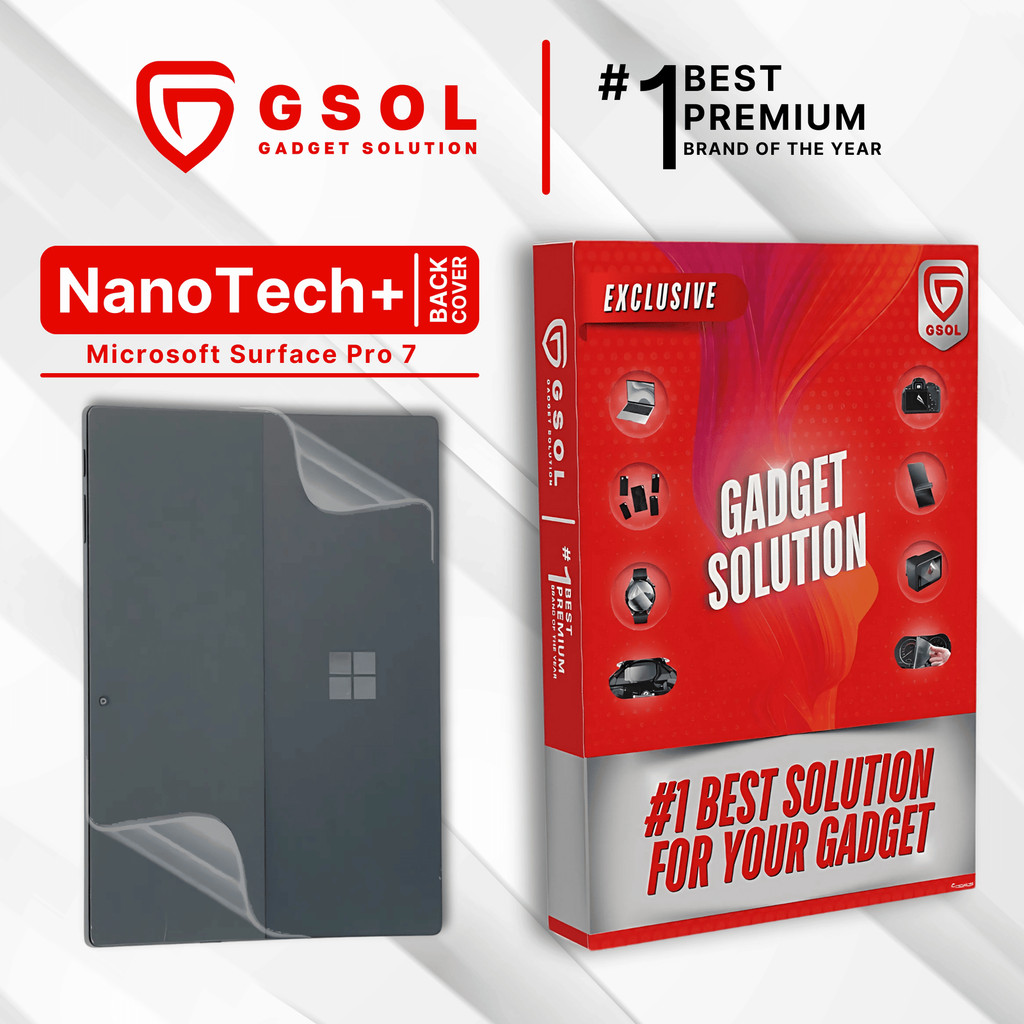 GSOL EPU BIO GENESIS Hydrogel for Microsoft Surface Pro 7 / Back Cover Guard (Nanotech+ 100% Recycle