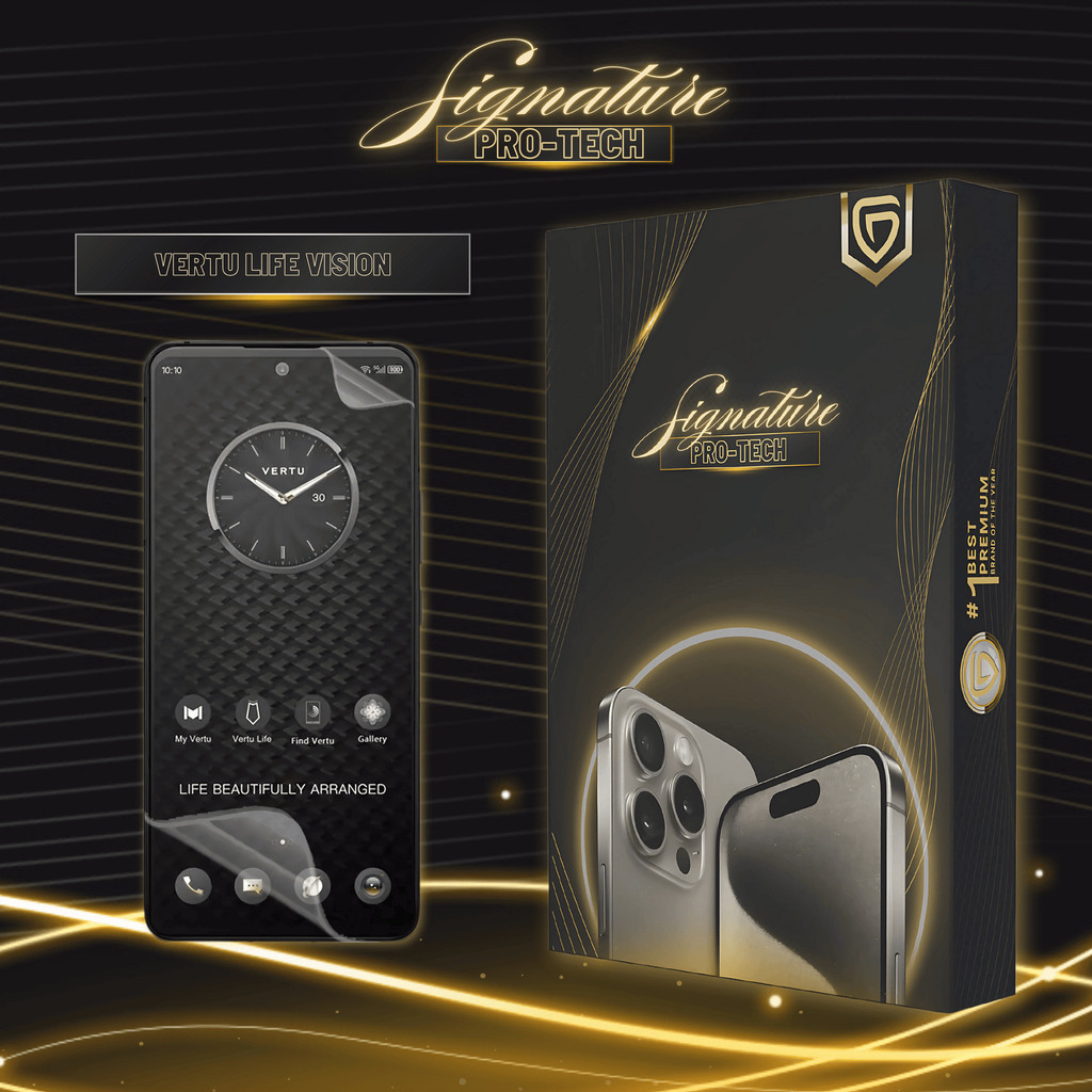 GSOL SIGNATURE PRO-TECH - Premium Anti-Scratch Protector for Vertu Life Vision / Screen Guard Case F