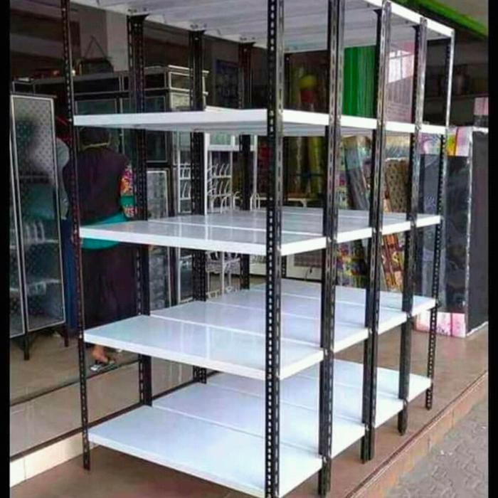 Tumbuh_berkah rak gudang besi 5 susun L30 P100 T200