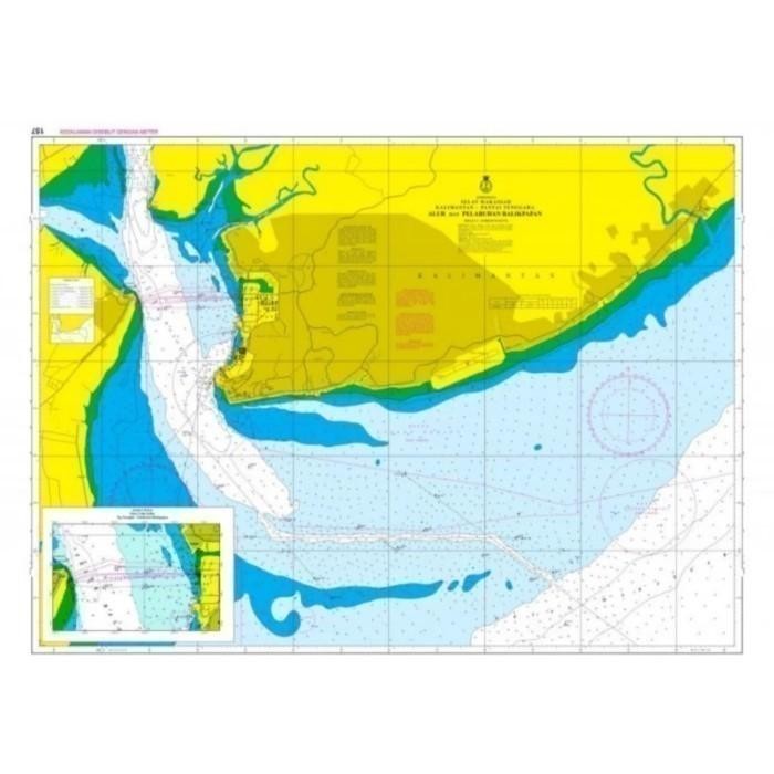 

TERLARIS PETA LAUT NO 148 KALIMANTAN PANTAI BARAT KEPULAUAN MURI HINGGA PULAU KARIMATA READY