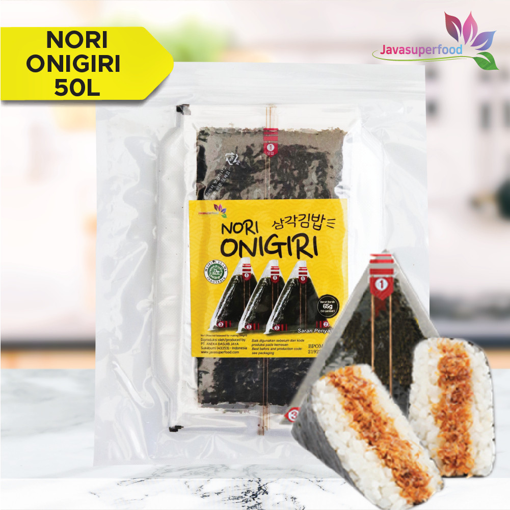 

NORI ONIGIRI Nori Wrapper Khusus Bungkus Nori Triangle / Sushi Nori (ISI 10,20,50 Lembar)