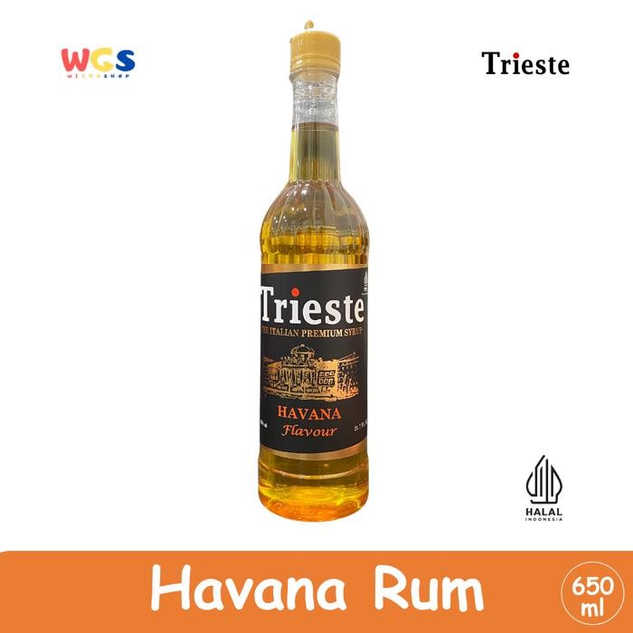 

Caraka.store1 Syrup Trieste Havana / Rum Flavour - Sirup Rasa Rum - 650 ml