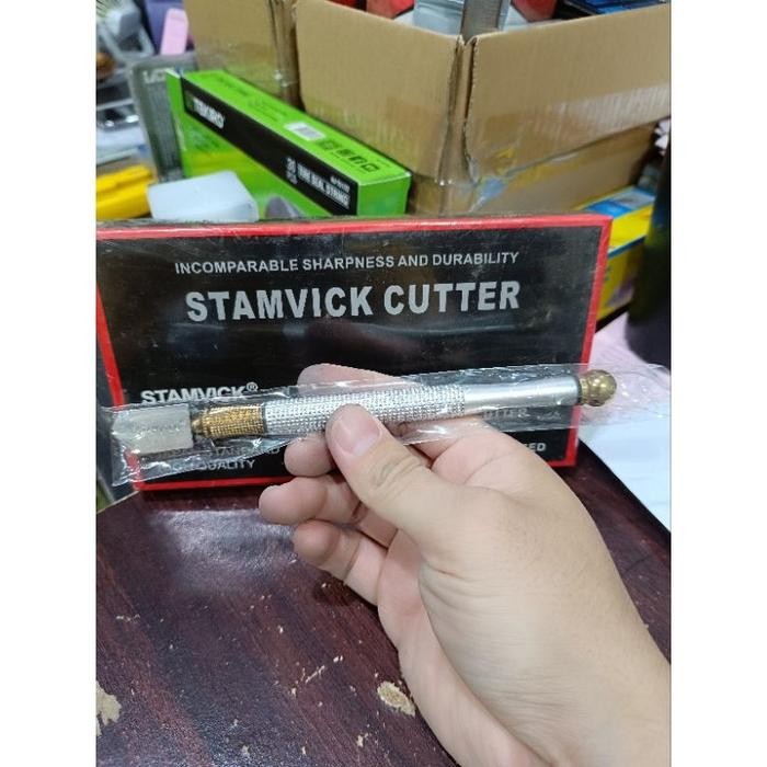 

><><><] ALAT PEMOTONG KACA STAMVICK PISAU POTONG KACA GLASS CUTTER STAMVICK