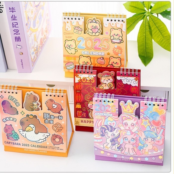 

Ready oke] 2025 Kalender Meja Bulanan Kalender Kartun Imlek Tahun Baru Ular My Little Pony Kalender