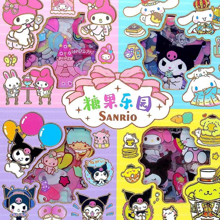 

((((()paling dicari] Stiker Sanrio PET Korea 100 lbr Kado Souvenir Viral Cutting Sticker