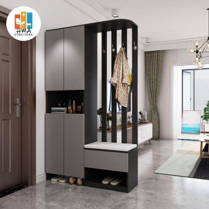 lemari rak sepatu lemari penyekat ruangan partisi penyekat ruangan minimalis