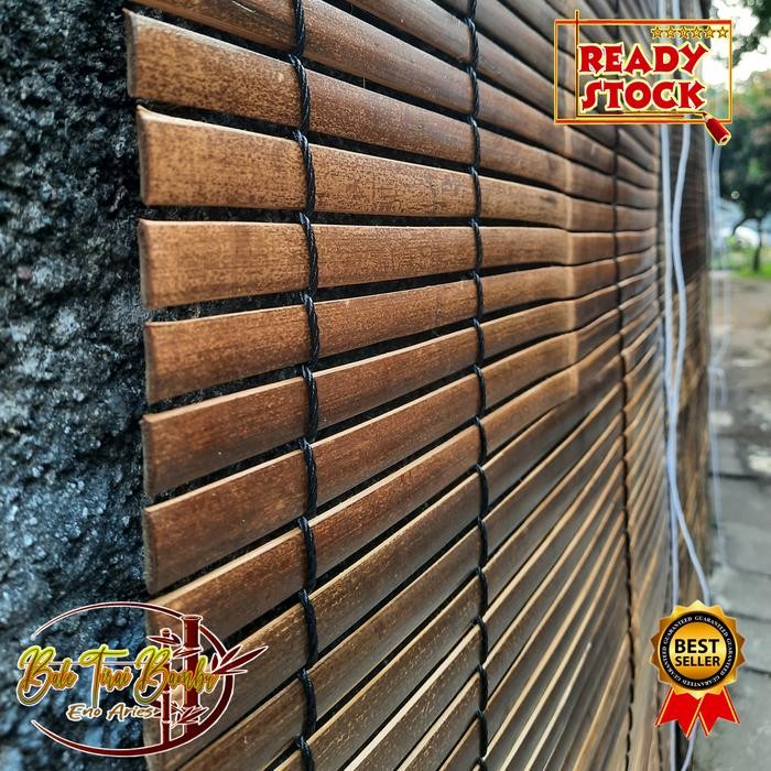 (Murah) Tirai kerai bambu 1.5x3 M Kerai/kere/keray/krey