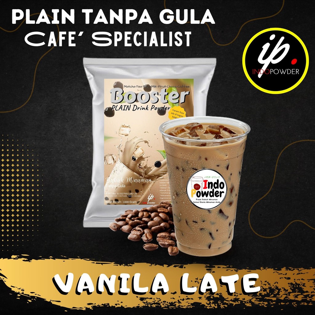 

IP Jakarta - Bubuk Minuman TANPA GULA / PLAIN Rasa VANILLA LATTE 1Kg Untuk Cafe dan Usaha Minuman