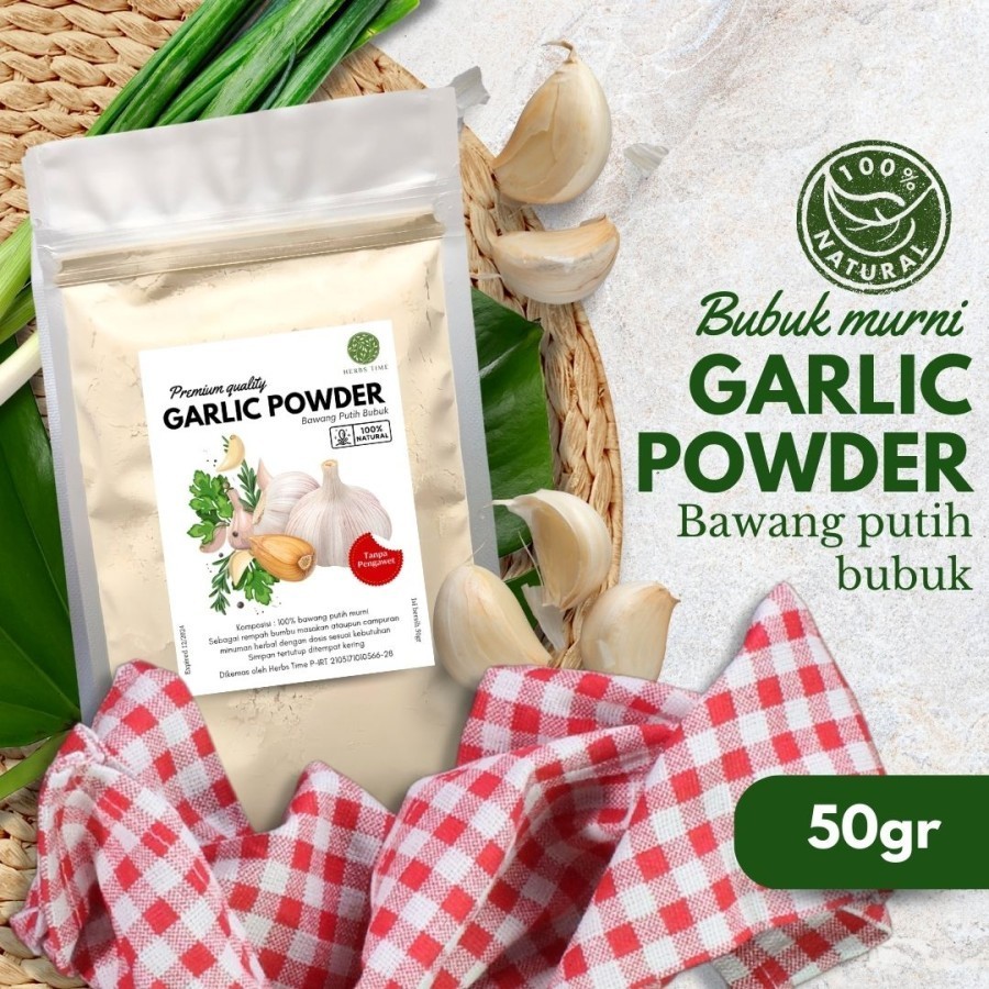 

Garlic Powder Bubuk Bawang Putih Organik Murni Premium Herbs Time Garlik