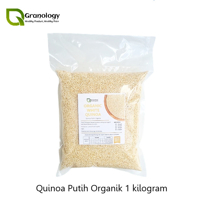 

Quinoa Putih Organik / Organic White Quinoa (1 kilogram) by Granology