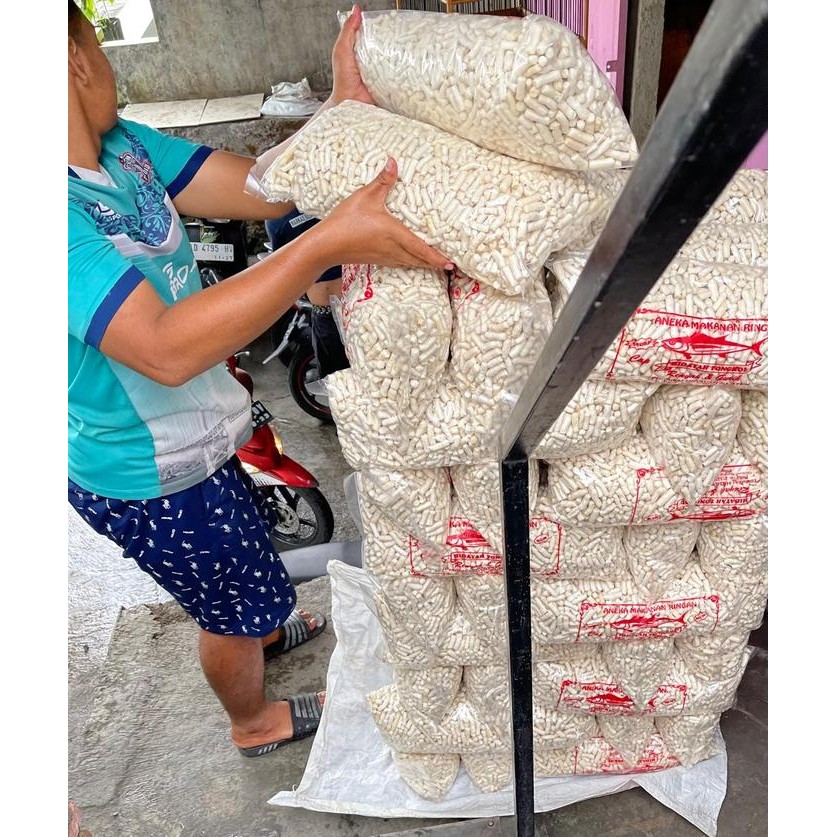 

JTTOP" NKS - KERUPUK TONGKOL, STIK IKAN HIDAYAH TONGKOL 1BALL 1KG CEMILAN