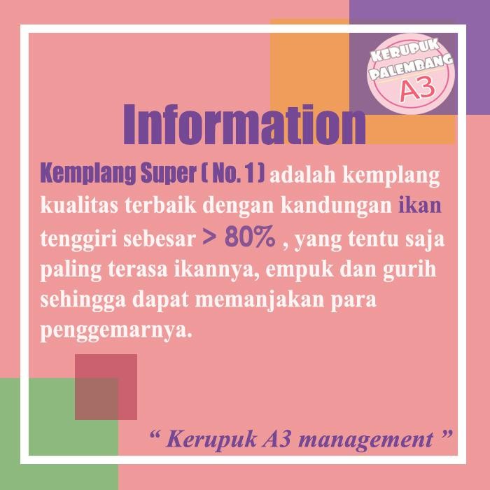 

JTTOP" KEMPLANG KANCING SUPER KERUPUK SUPER ASLI IKAN TENGGIRI KHAS PALEMBANG