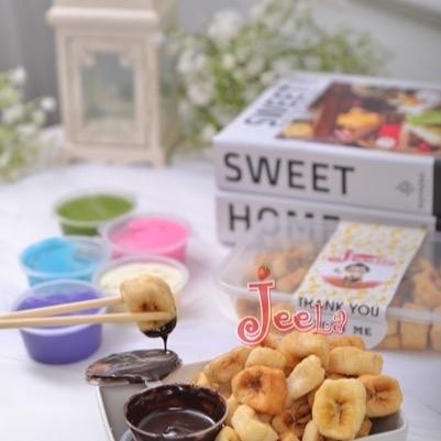 

JTTOP" GEDHANG GENDHUT BY JEELAFOOD PISANG OVEN BERBAGAI MACAM TOPPING COKLAT SNACK CEMILAN