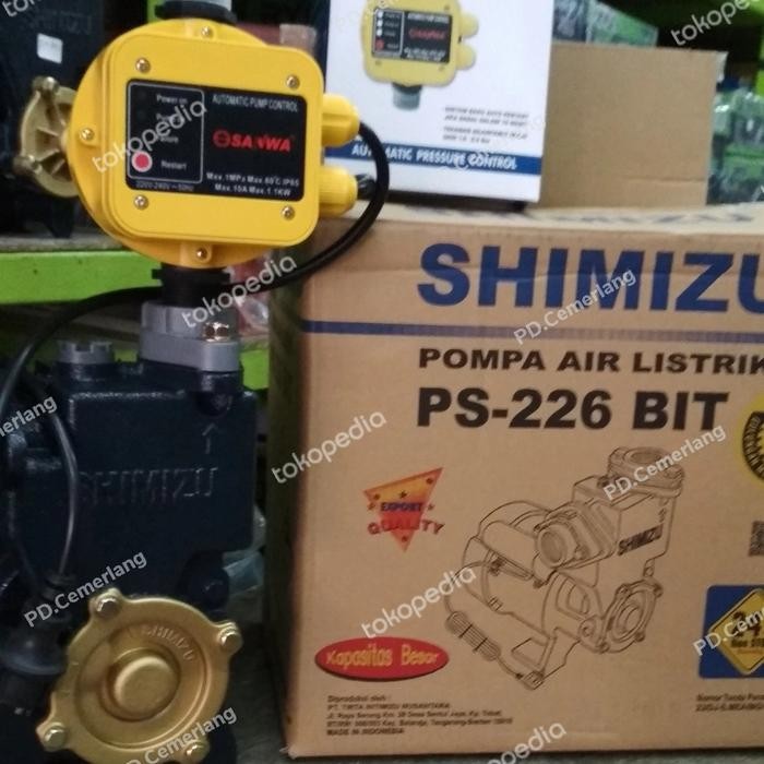 Berkualitas Pompa Pendorong Shimizu 200 Watt Otomatis Pressure Pendorong Booster
