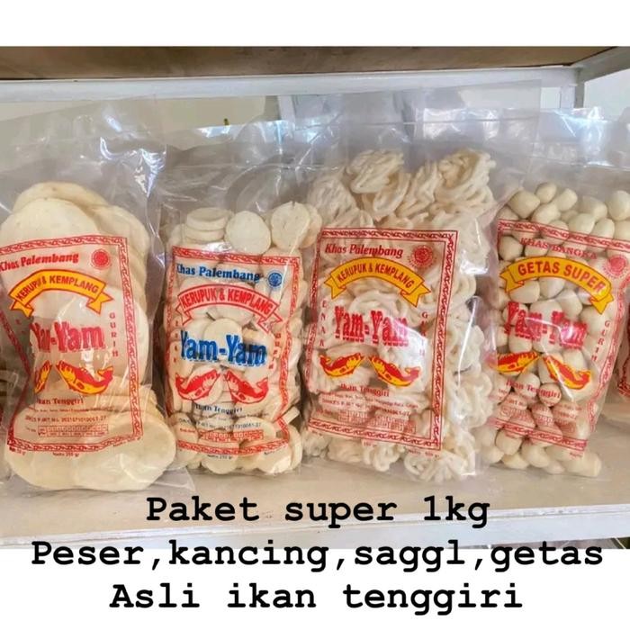 

JTTOP" PAKET 1KG KEMPLANG PESER MINI GETAS SANGGL IKAN TENGGIRI FOOD