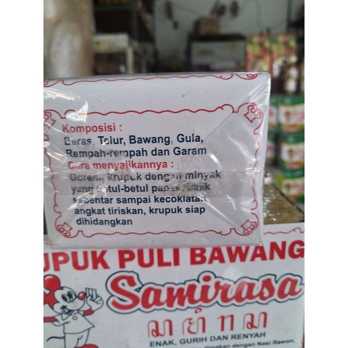 

JTTOP" KRUPUK PULI BAWANG MENTAH SAMIRASA 400GRAM TANPA PENGAWET