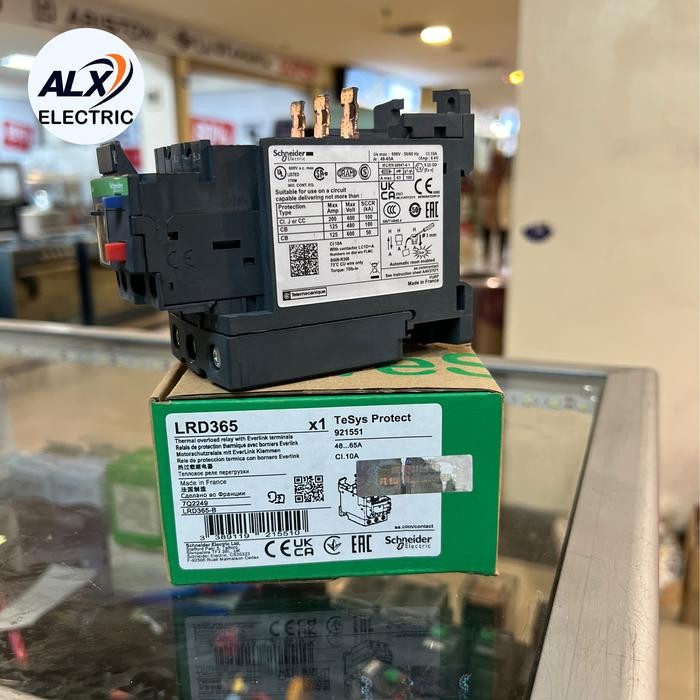 THERMAL OVERLOAD RELAY SCHNEIDER LRD365 LRD 365
