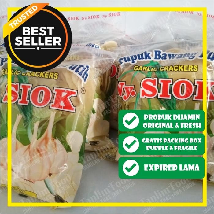 

JTTOP" NY. SIOK - KRUPUK KERUPUK BAWANG / GARLIC CRACKERS 500GR