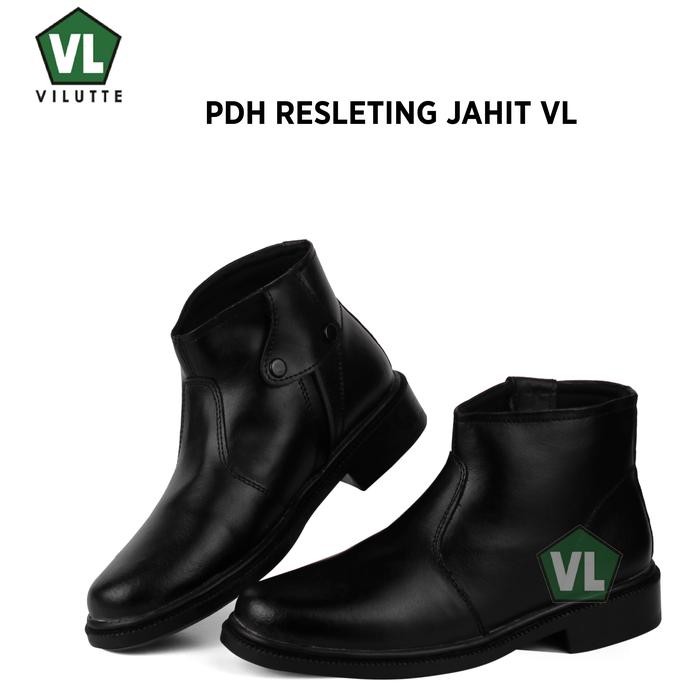Sepatu Pdh Resleting Sleting Dop Sepatu Security Satpam Polisi Polri
