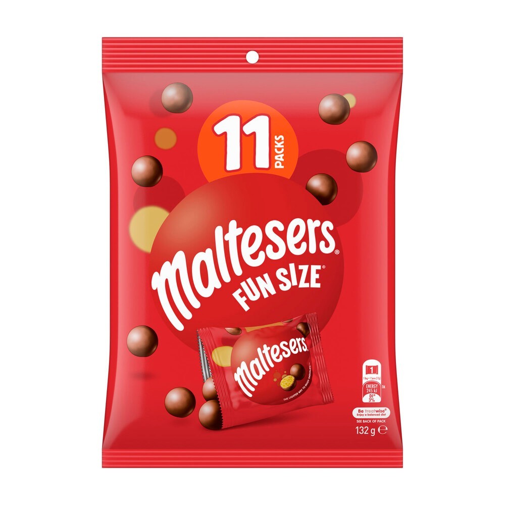

Restokobar Maltesers Milk Chocolate Party Share Bag 11 Piece 132G