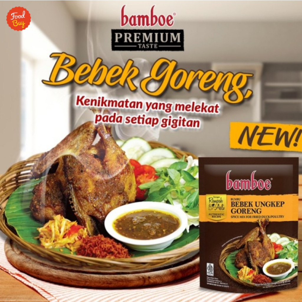 

Restokobar Bamboe Bumbu Premium - Bebek Ungkep Goreng 130Gr