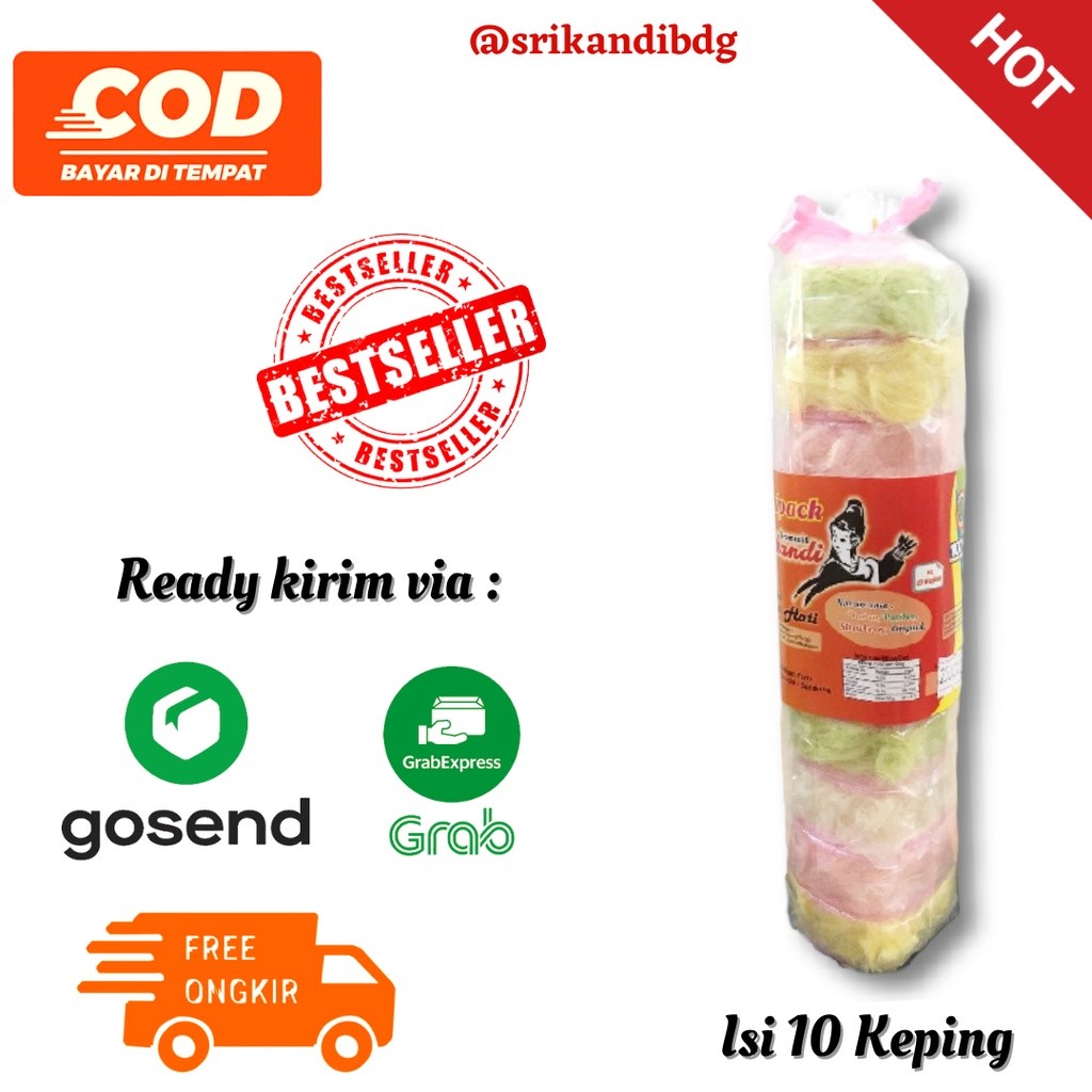 

Omahjajanan Aromanis Rambut Nenek Srikandi Mini Isi 10 Manis, Lembut, Renyah