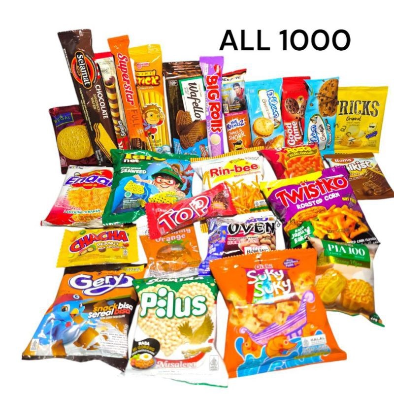 

Eumsig Aneka Snack Paket Jajan 1 Paket Campur Mix Banyak Varian