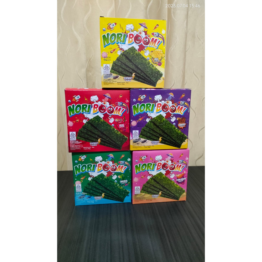 

Eumsig Noriboom - Cemilan Rumput Laut Halal 12 Pcs