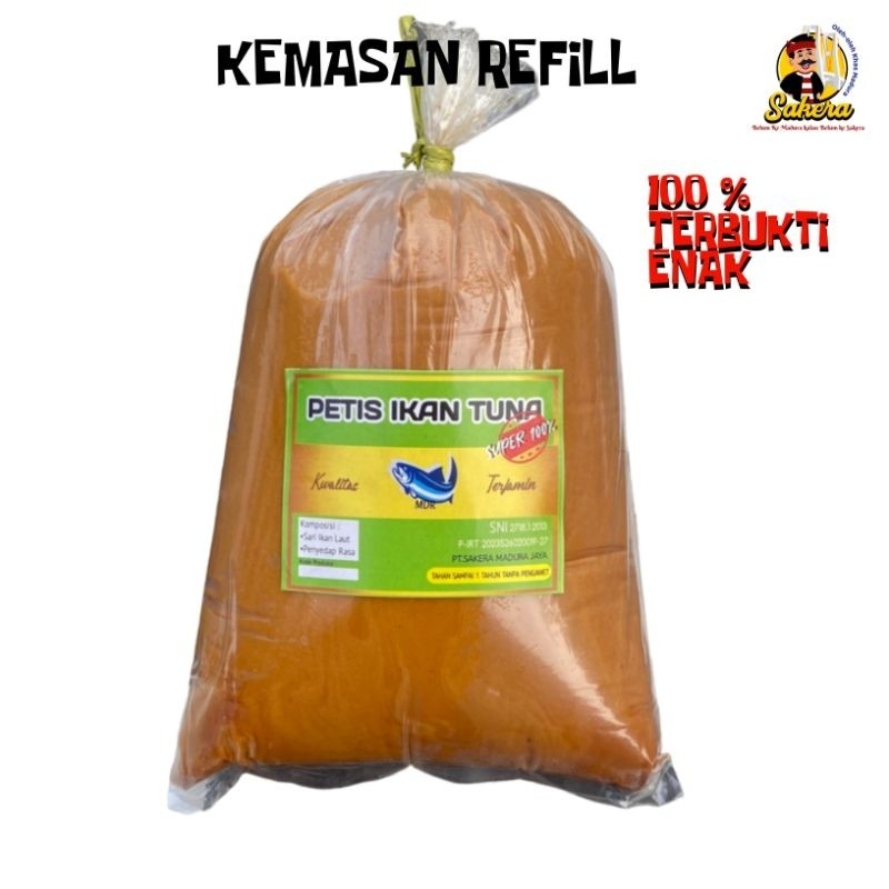 

Sega Tungtung (Sakera) 1Kg Petis Madura Asli Ikan Tuna Kemasan Plastik/Refill