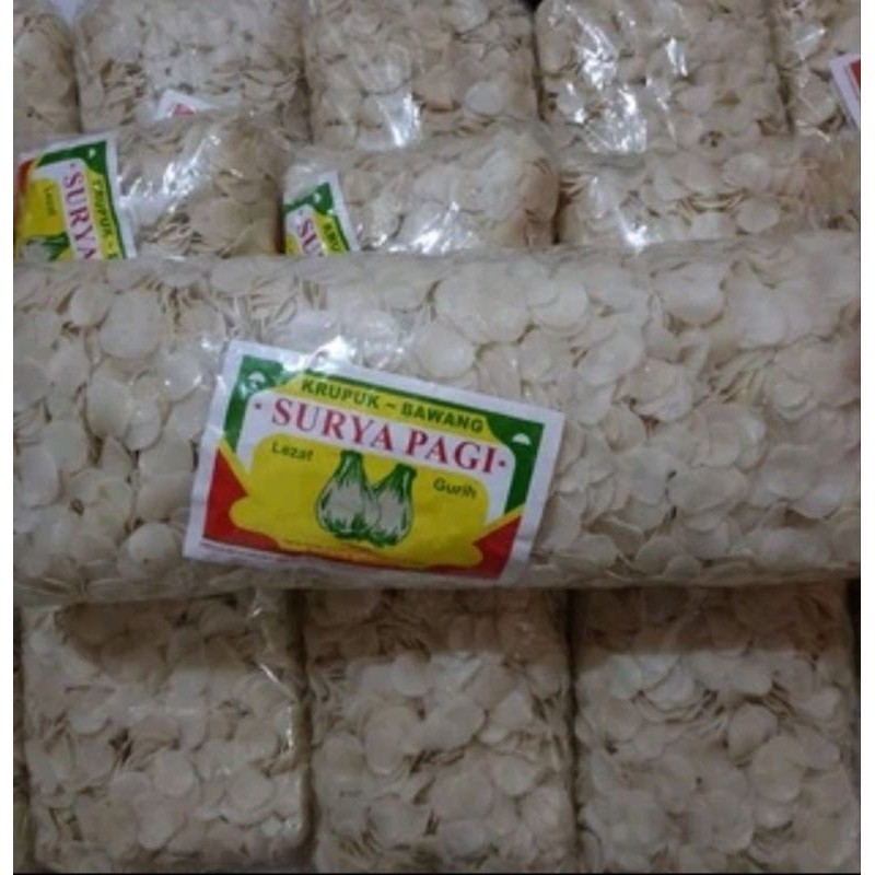 

Sega Tungtung Kerupuk Seblak Mentah Warna Orange Putih Warna Surya Pagi Isi 3,8 Kg