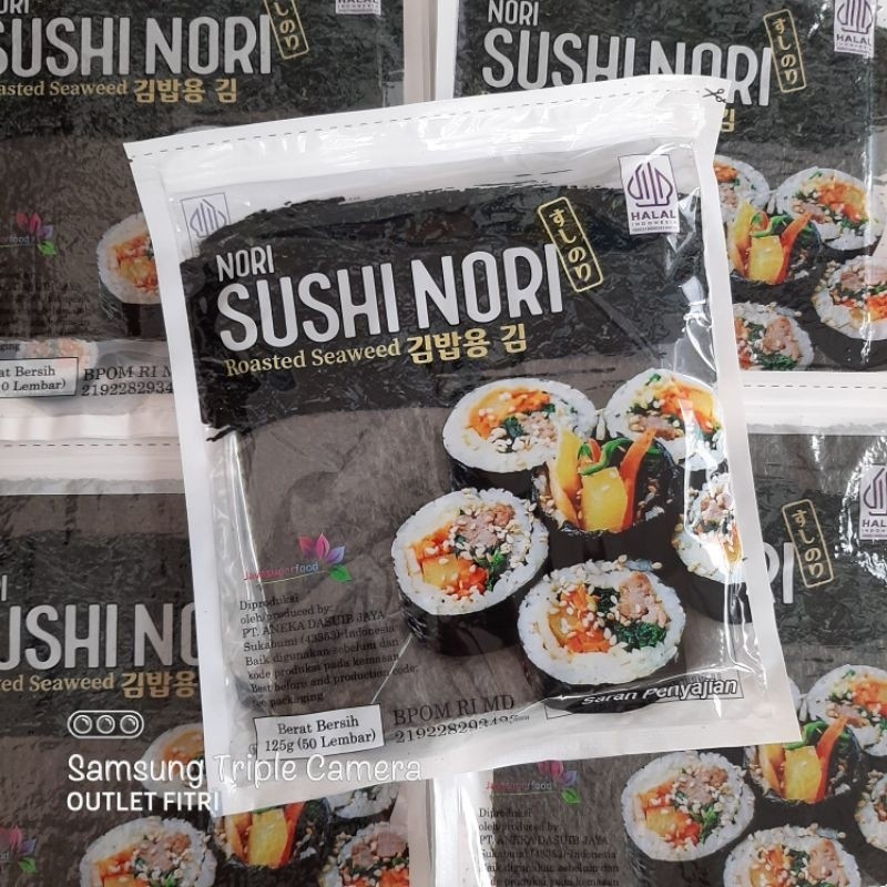 

Eumsig [50 Lembar] Jsf Sushi Nori Seaweed Roasted - Rumput Laut Panggang