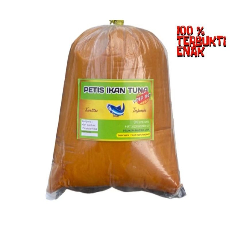 

Sega Tungtung Terenak 1Kg Petis Madura Asli Ikan Tuna Kemasan Refill (Plastik)