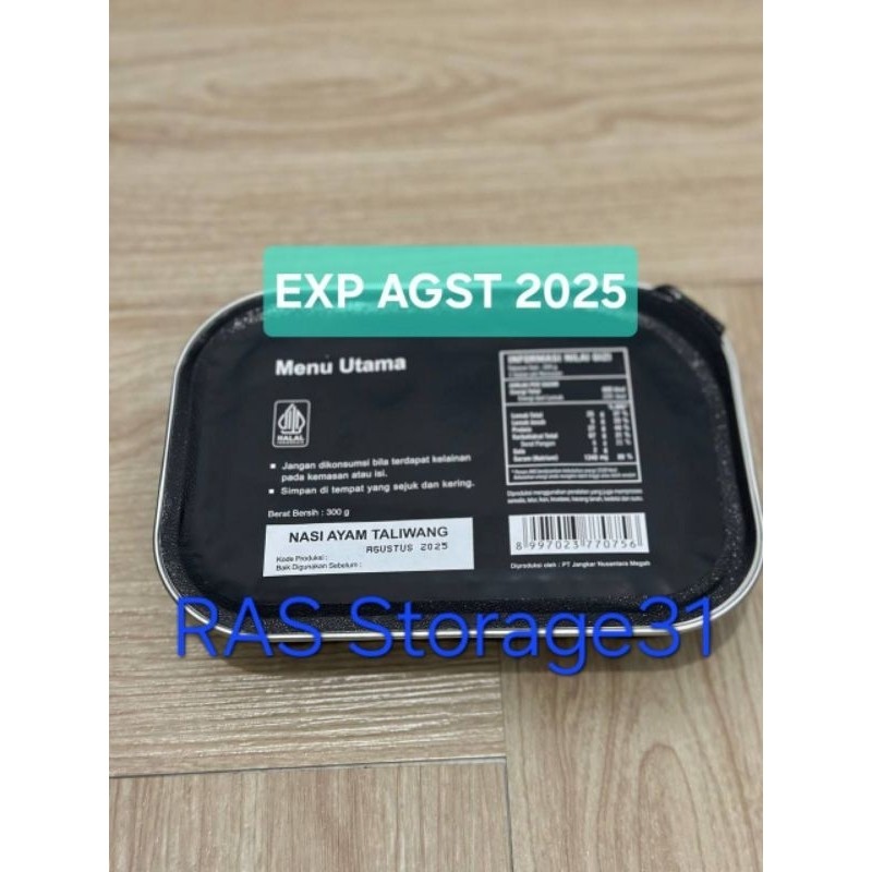 

Sega Tungtung Ransum Nasi Naraga Jatah Tni Exp Agustus 2025