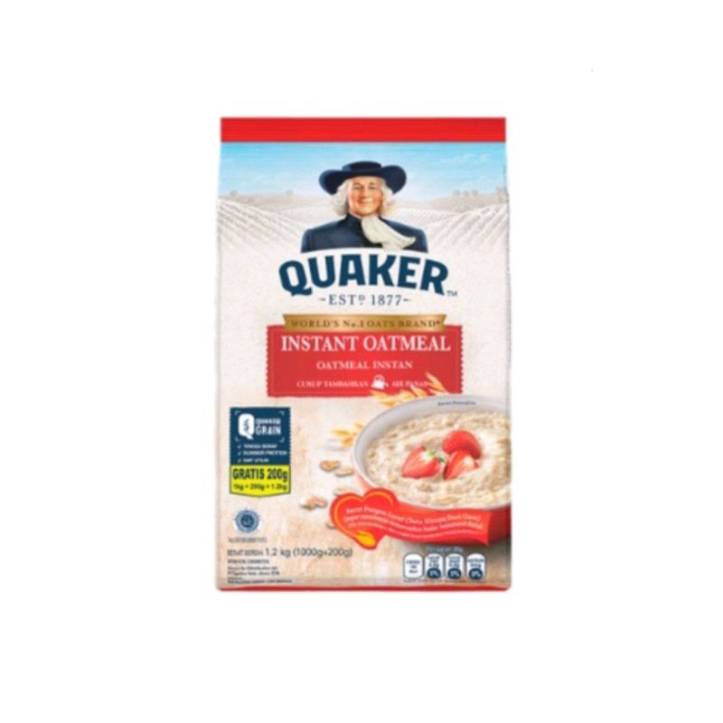 

Sega Tungtung Quaker Oatmeal 1200 Gr