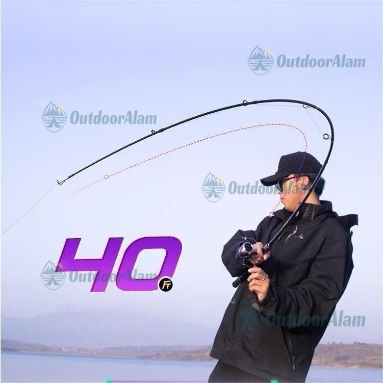 [Ready] Joran Pancing 6-12LB 165-240cm Joran 2 Bagian Carbon Fiber Joran UL Joran BC DAIWA pancing