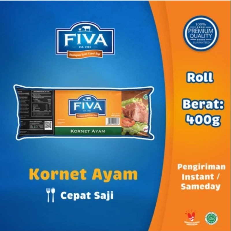 

Sega Tungtung Fiva Kornet Ayam 400G