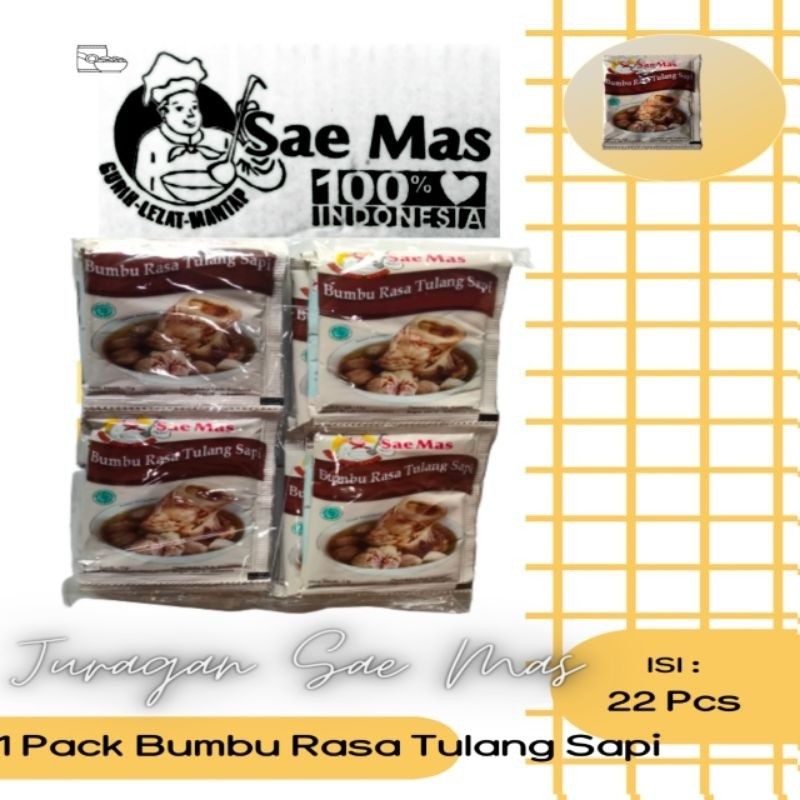 

Sega Tungtung Sae Mas Bumbu Rasa Tulang Sapi 11 Gram 1 Pack