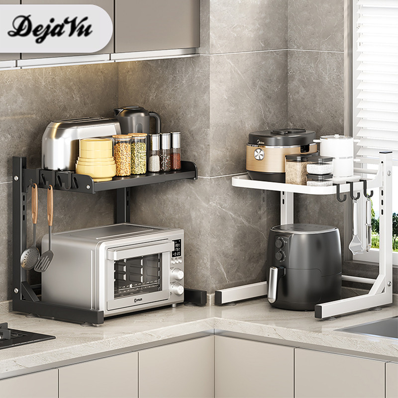 Ready Dejavu Rak Microwave Adjustable Dapur Susun Rak Penyimpanan Bumbu Dapur Rice Cooker Tempat