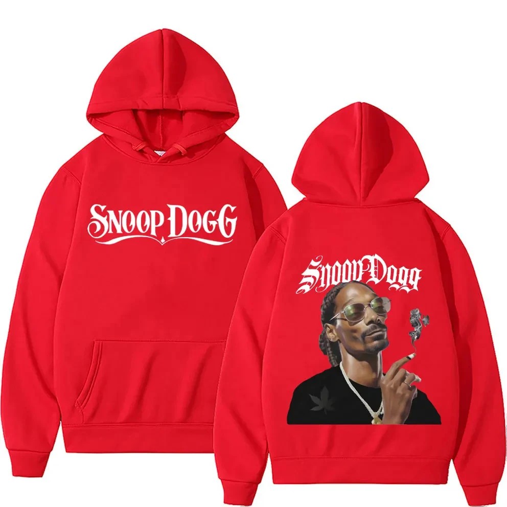 Male Fashion Y2K Long Sleeve Pullovers Sweatshirt Streetwear Vintage Snoop Dogg Graphic Hoodie Men