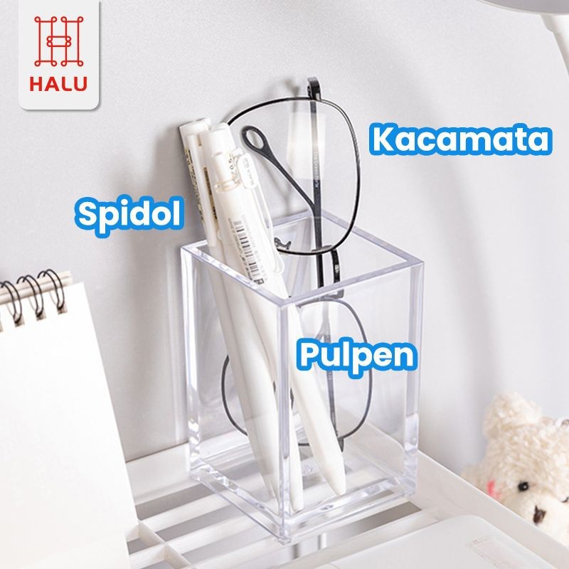 

KOTAK TEMPAT MENYIMPAN PENA ACRYLIC MODEL TRANSPARAN KOTAK BRUSH MAKE UP SERBAGUNA HRM320