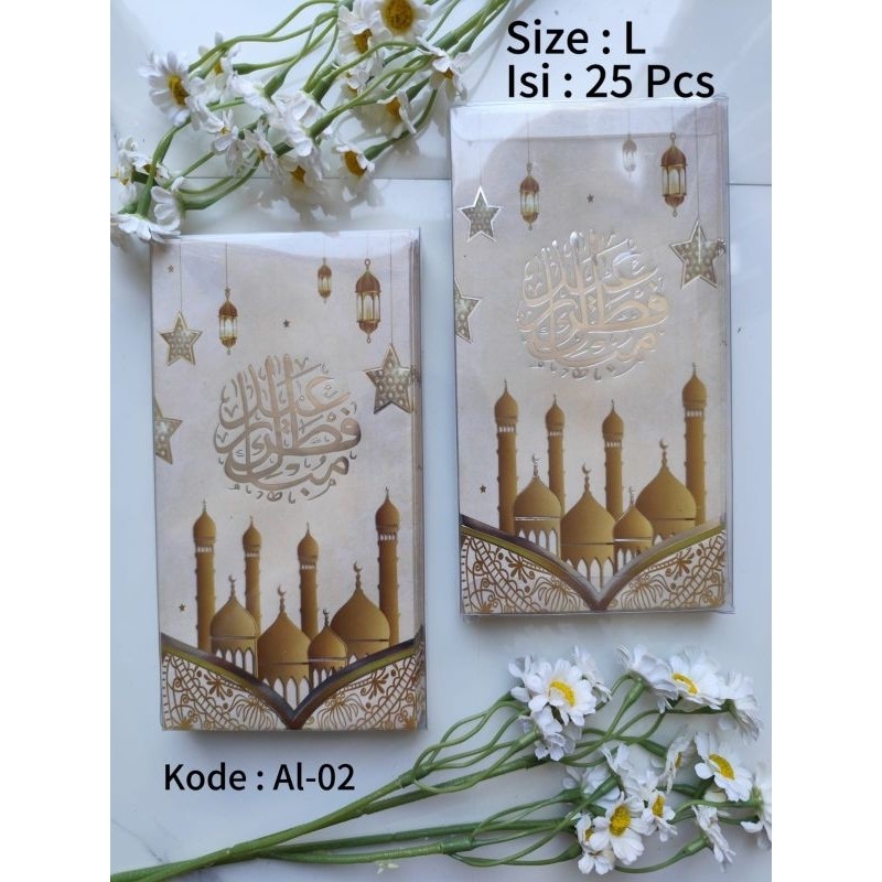 

AMPLOP LEBARAN IDUL FITRI UKURAN BESAR 8,5CM X 16CM ( ISI 25, 30 PCS ) UANG TANPA DILIPAT KEMASAN