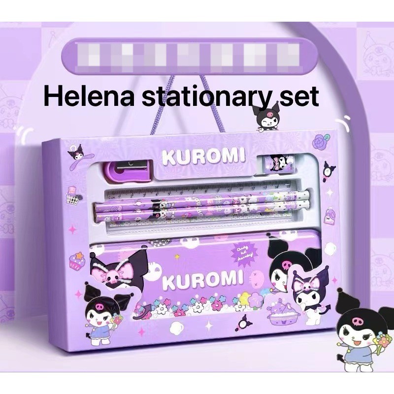 

KOTAK PENSIL TEMPAT PENSIL SET LENGKAP ANAK SANRIO ALAT TULIS SET ANAK KUROMI CINNAMOROLL MY MELODY
