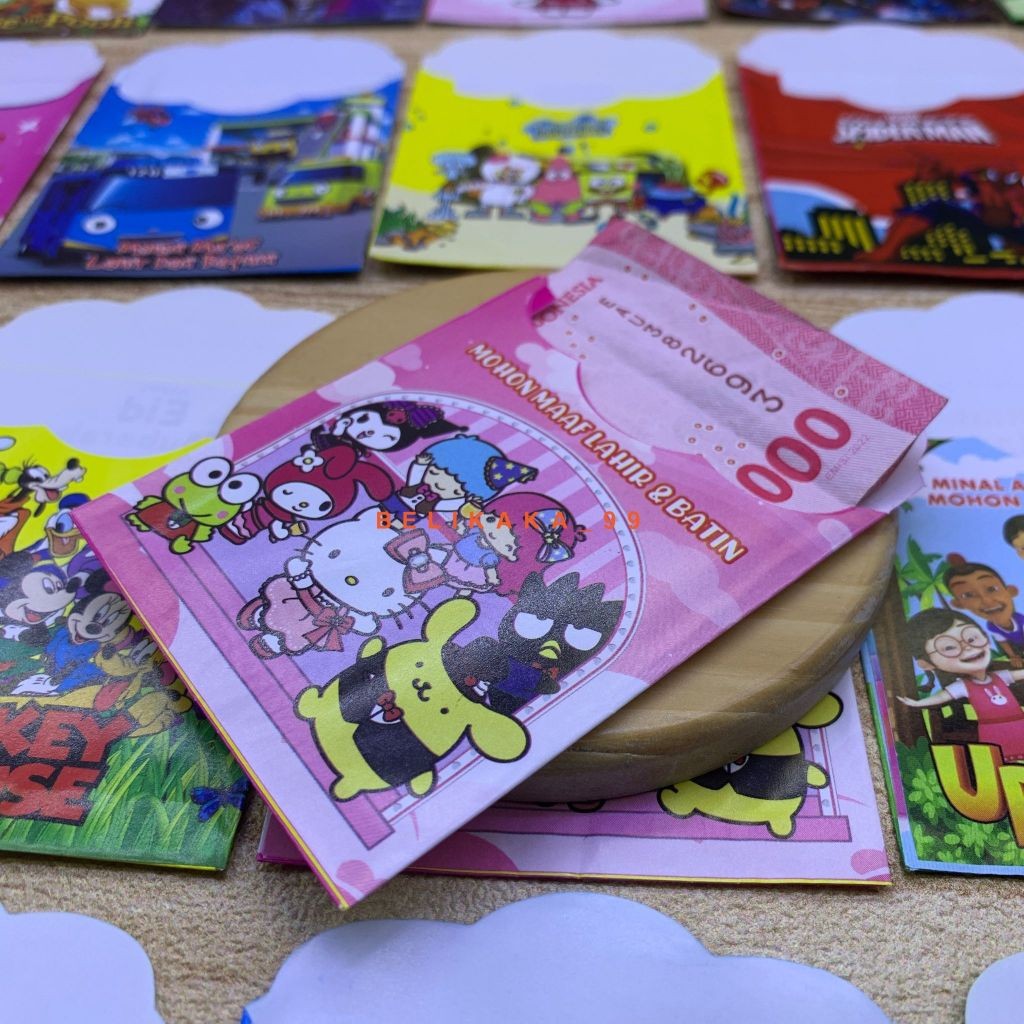 

(10PCS - SEDANG - C) AMPLOP LEBARAN MOTIF KARAKTER KARTUN DAN MUSLIM UKURAN SEDANG SIAP PAKAI