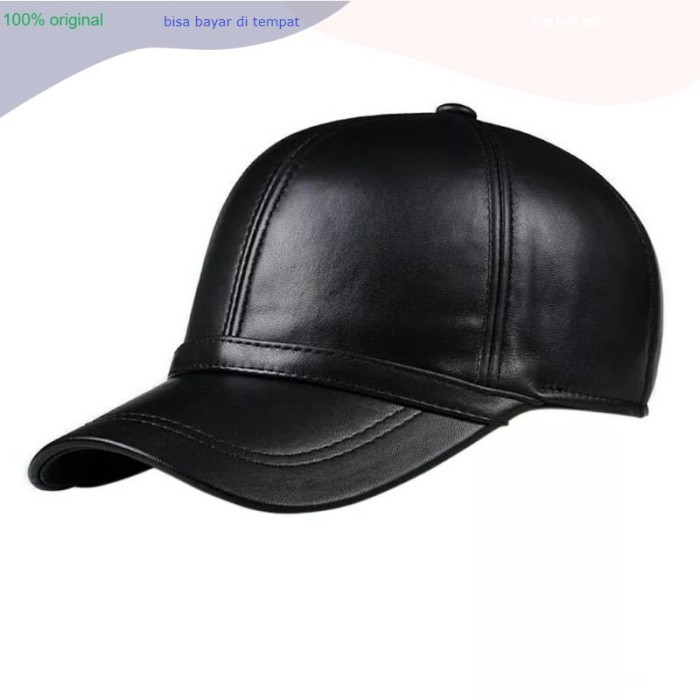 Topi Kulit Asli Pria 100% Original Dari Kulit Domba/Topi Kulit Pria Best Seller