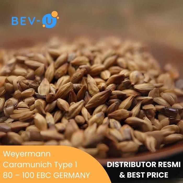

Terlaris Malt Weyermann Caramunich Type1 1-80 Ebc Germany / Gandum / Barley
