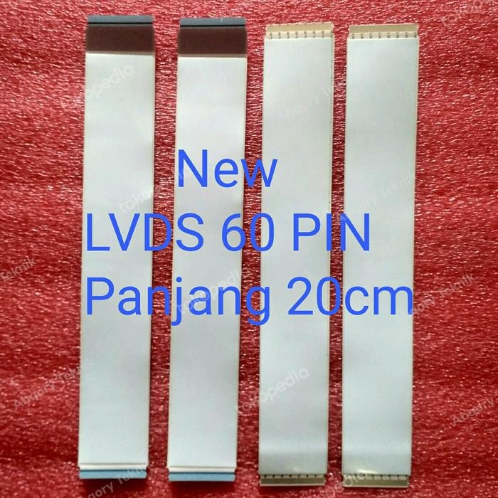 Kabel Lvds Tcon 60 Pin - Fleksibel 60 Pin New Panjang -+20Cm
